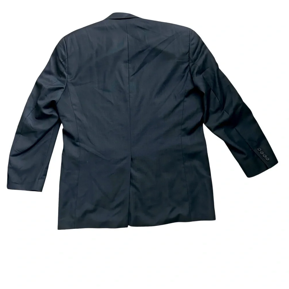 Ralph Lauren 44 Tall Navy Wool Cashmere Blazer Sport Coat 2 Button
